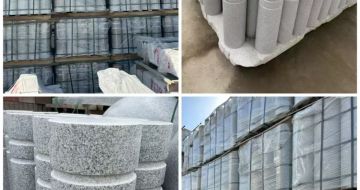 克拉玛依 芝麻白花岗岩挡车柱、隔离柱多少钱