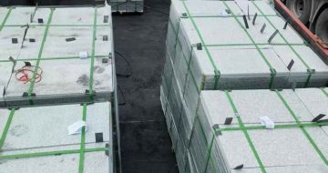 克拉玛依 芝麻白3公分火烧成品-发货