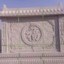 克拉玛依 芝麻白花岗岩屏风，照壁，影壁
